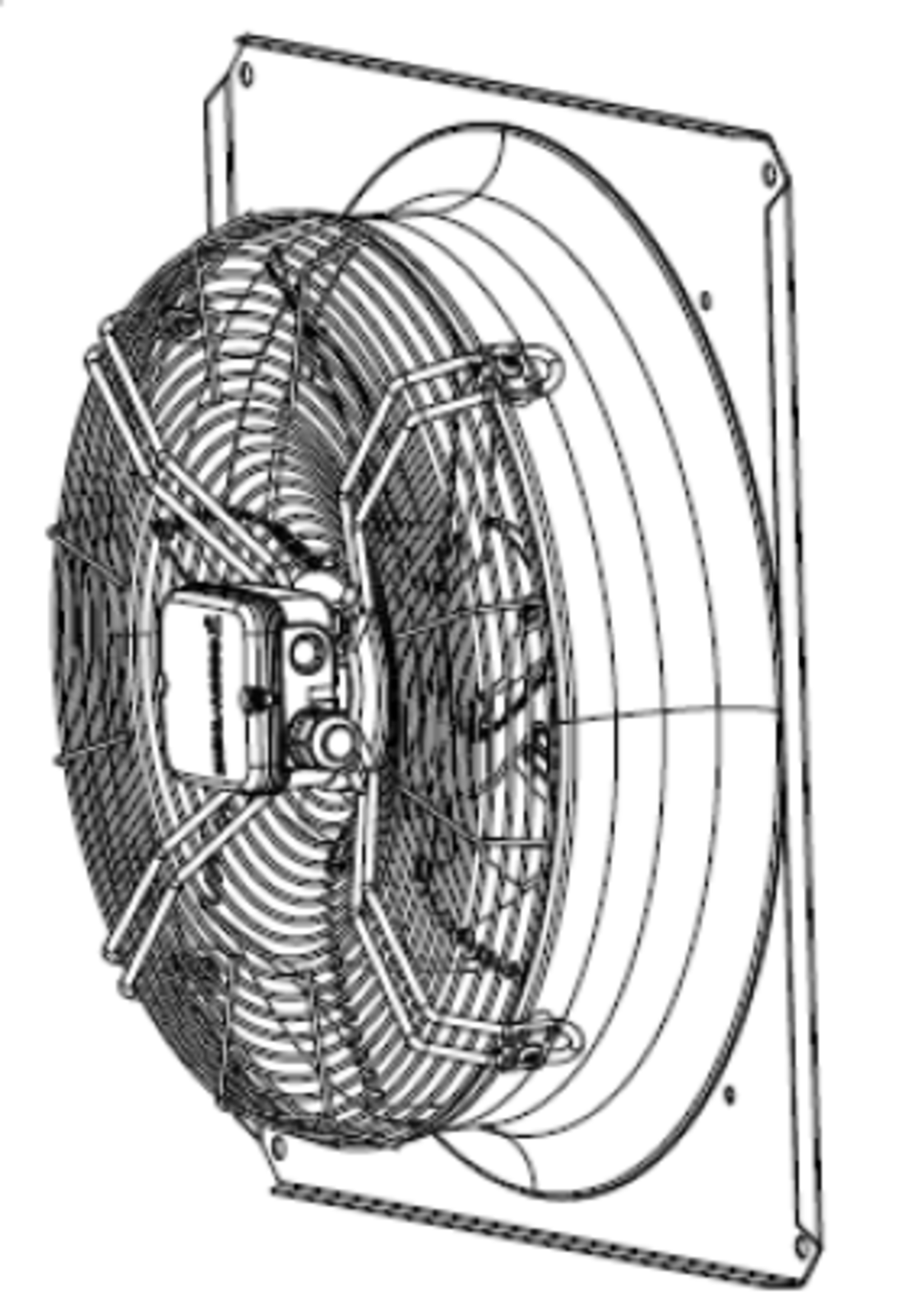 Fan f/recircul. air FN045-6EQ 1ph 50/60Hz 230V 3700m³/h
